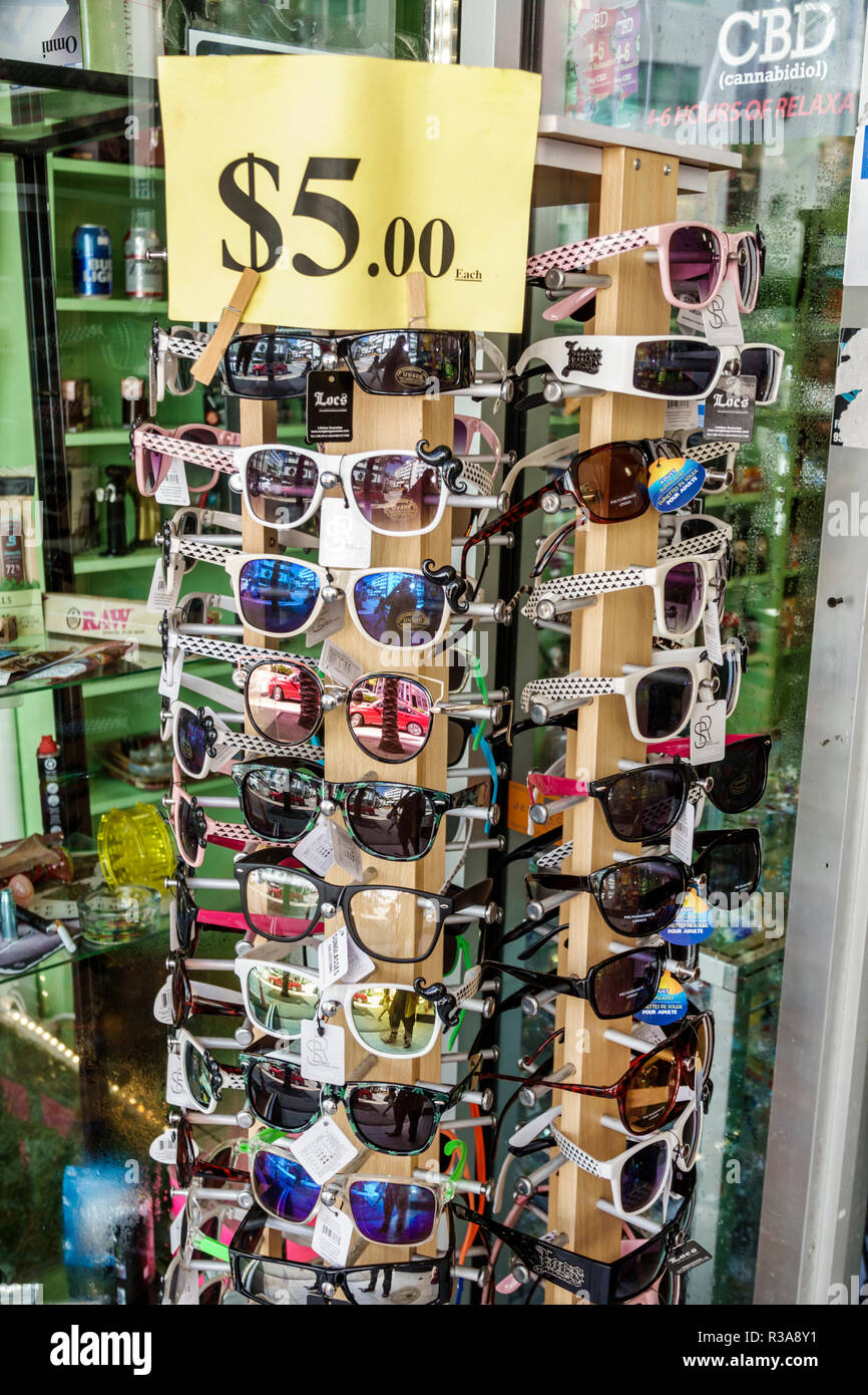 Miami Beach Florida,business,product products display sale,fashion fashionable sunglasses,visitors travel traveling tour tourist tourism landmark land Stock Photo