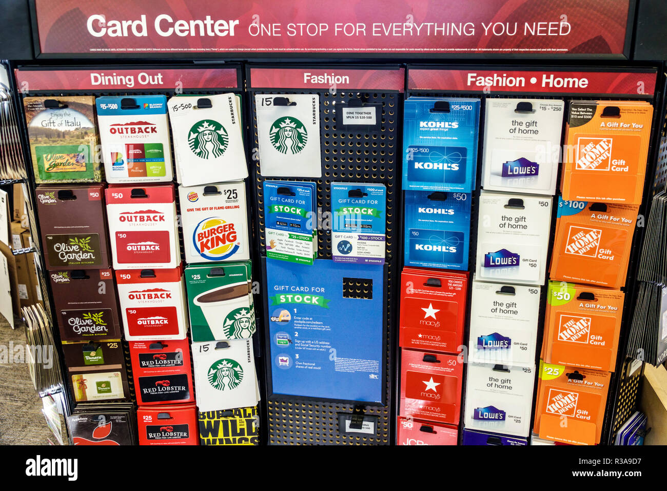Gift card center centre hi-res stock photography and images - Alamy