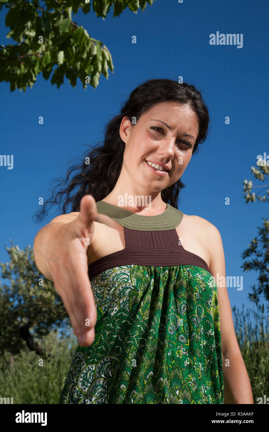 Handshake human hi hi-res stock photography and images - Alamy