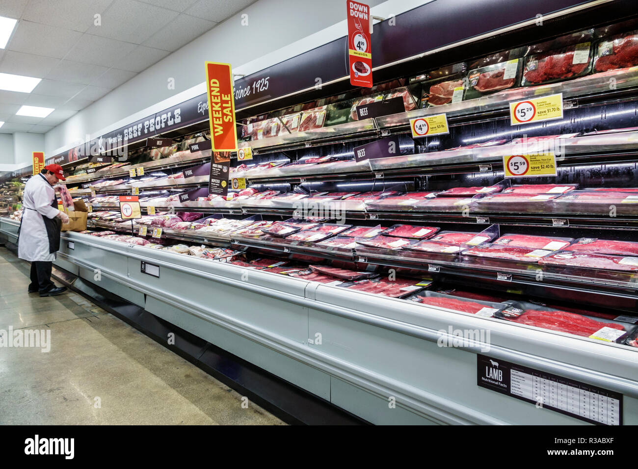 Display sale meat department hires stock photography and images Alamy