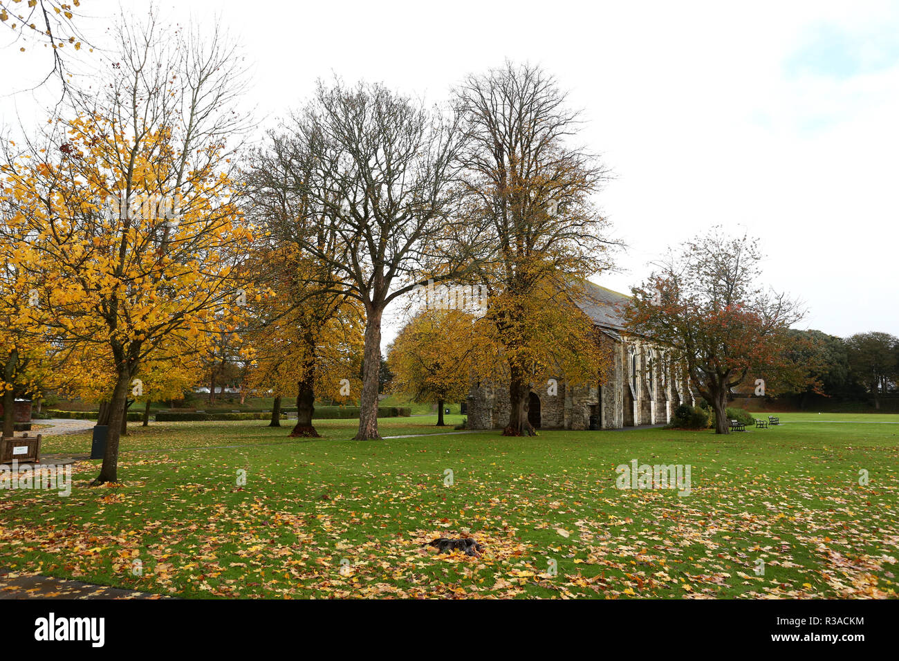 General views of Priory Park in Chichester, West Sussex, UK. Stock Photo