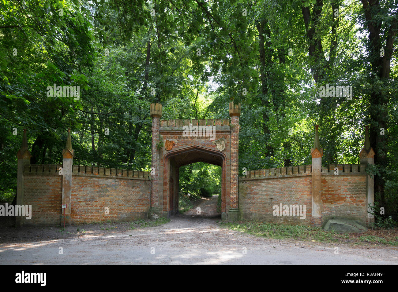park gate Stock Photo