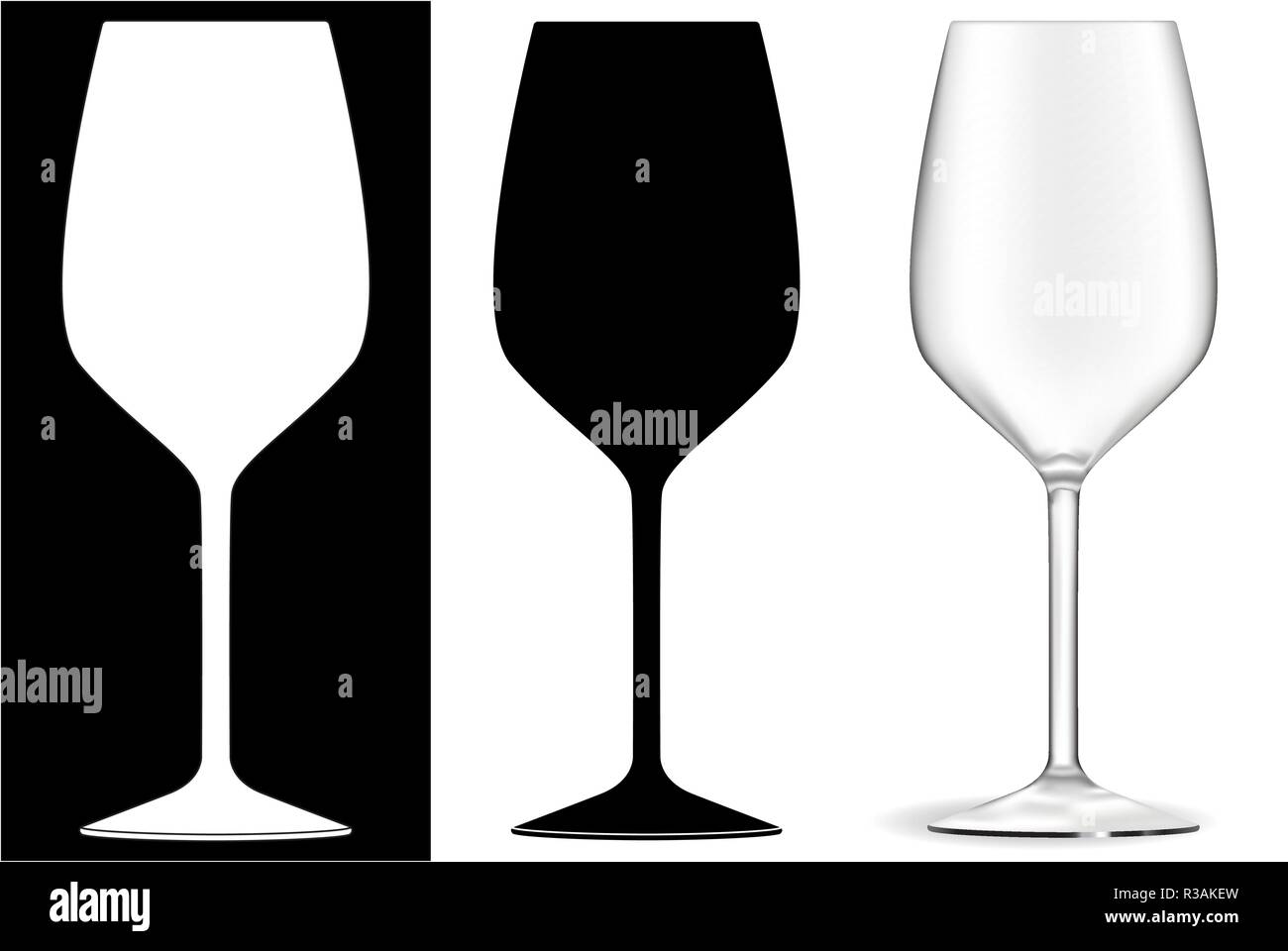 Wine glass Stock Vector