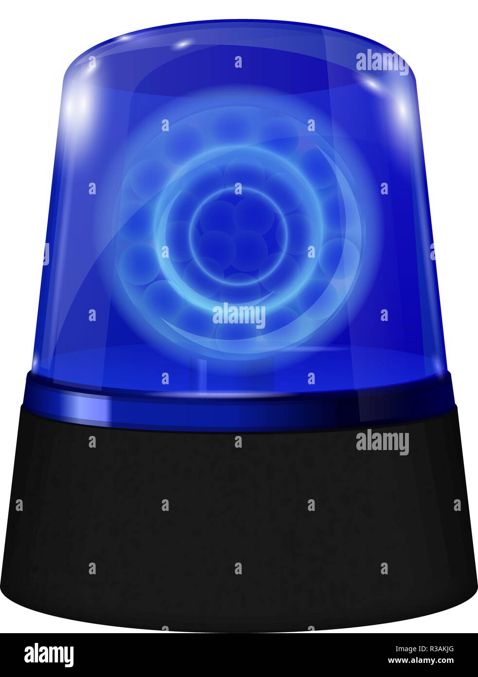 Police alarm lights. Blue lamp Stock Vector Image & Art Alamy