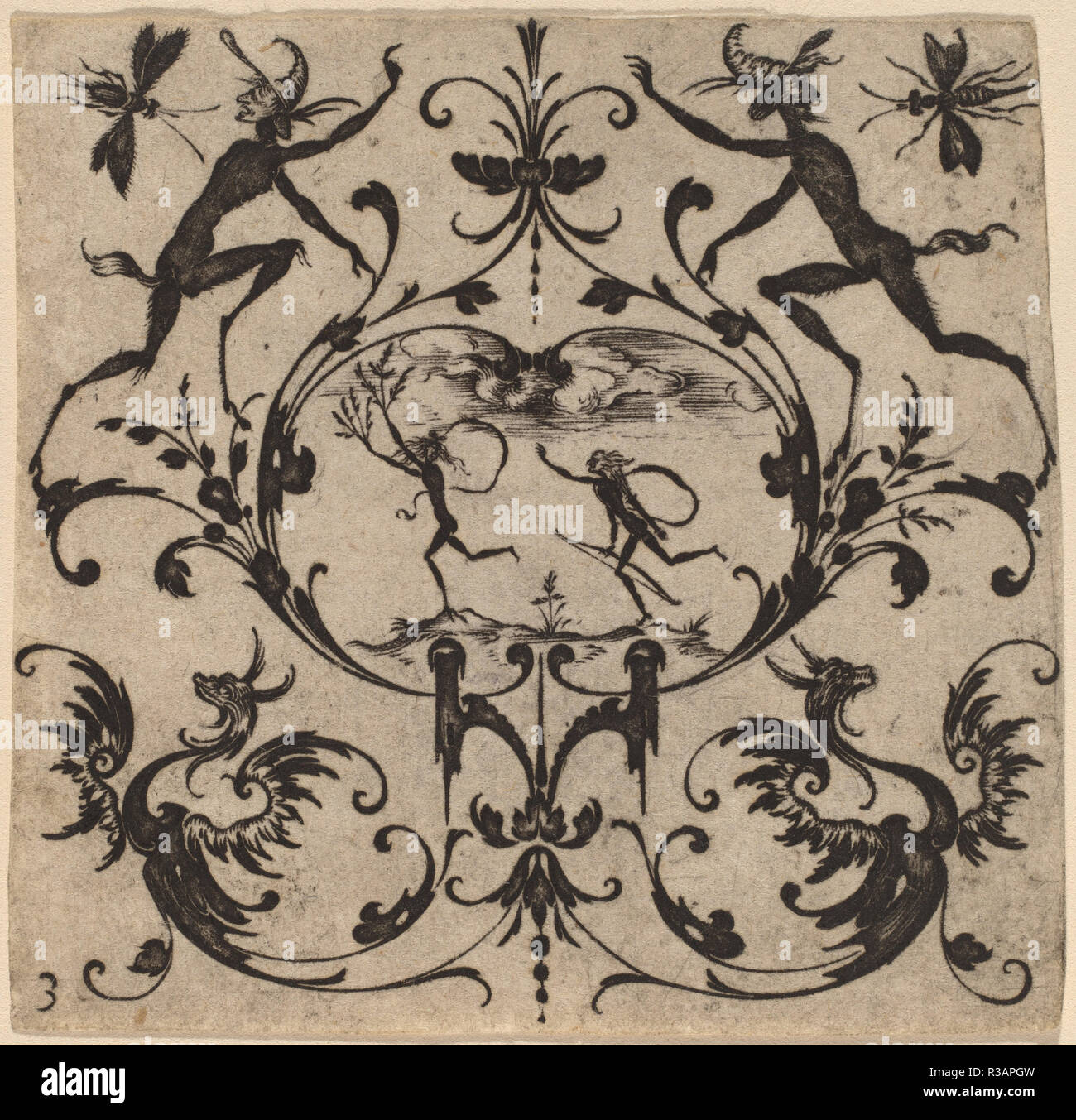 Ornament with Grotesque. Dated: 1616. Medium: engraving. Museum ...