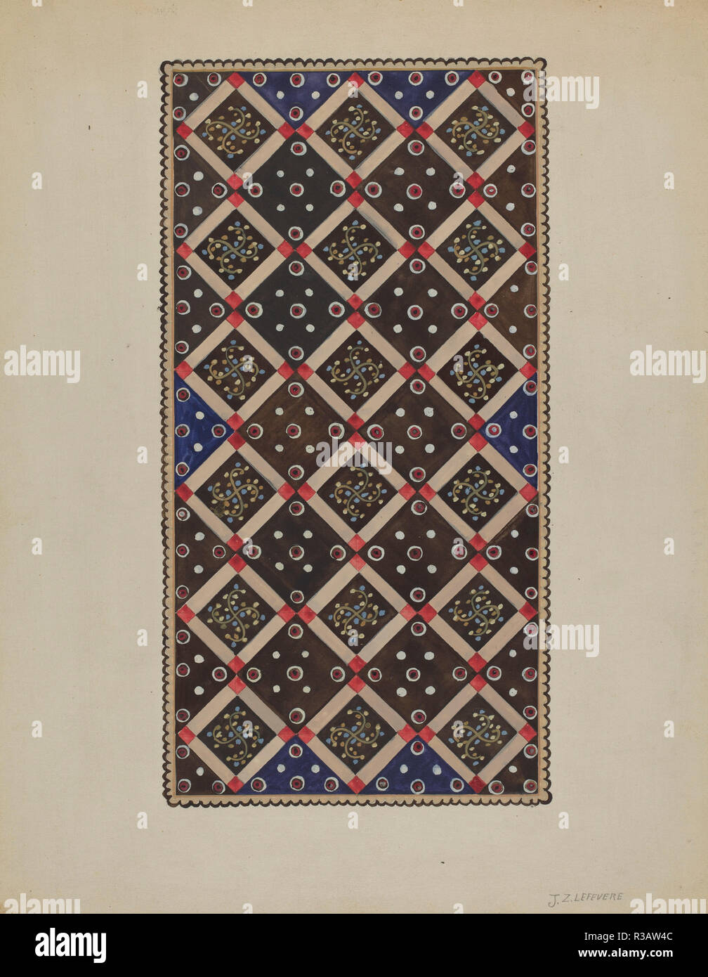 Button Rug. Dated: c. 1936. Dimensions: overall: 29.8 x 22.9 cm (11 3/4 ...