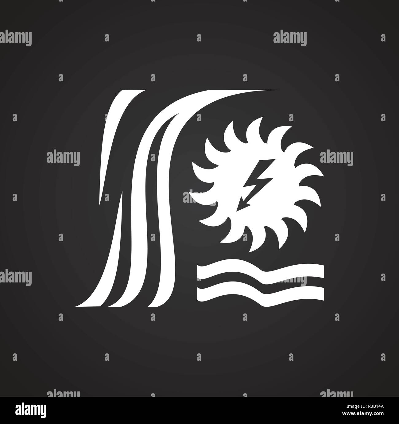 Sun wind water energy on black background Stock Vector Image & Art - Alamy