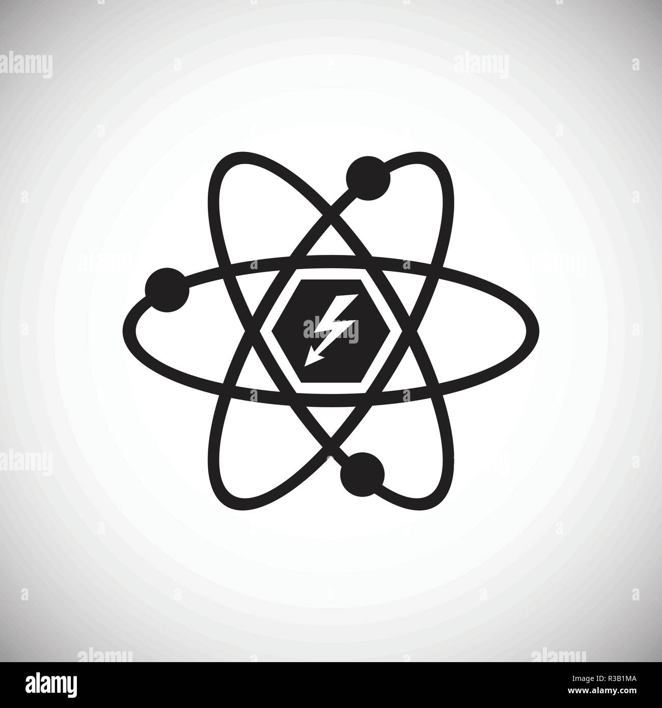 Nuclear energy on white background Stock Vector Image & Art - Alamy