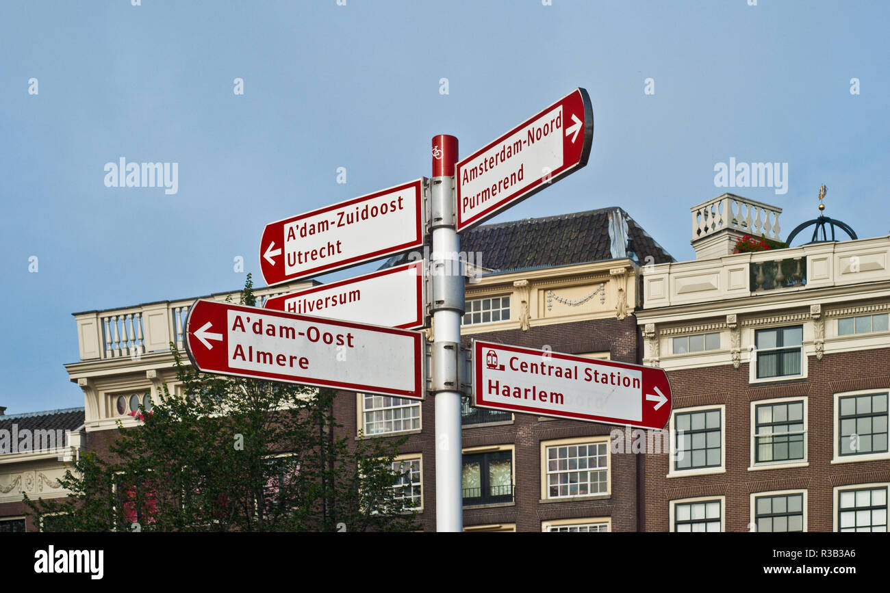 Direction signs amsterdam hires stock photography and images Alamy
