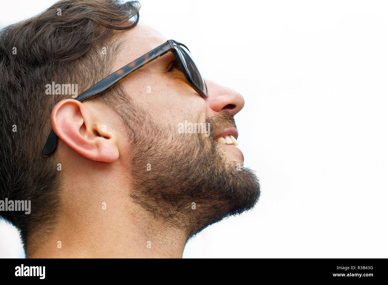 young man with visions Stock Photo