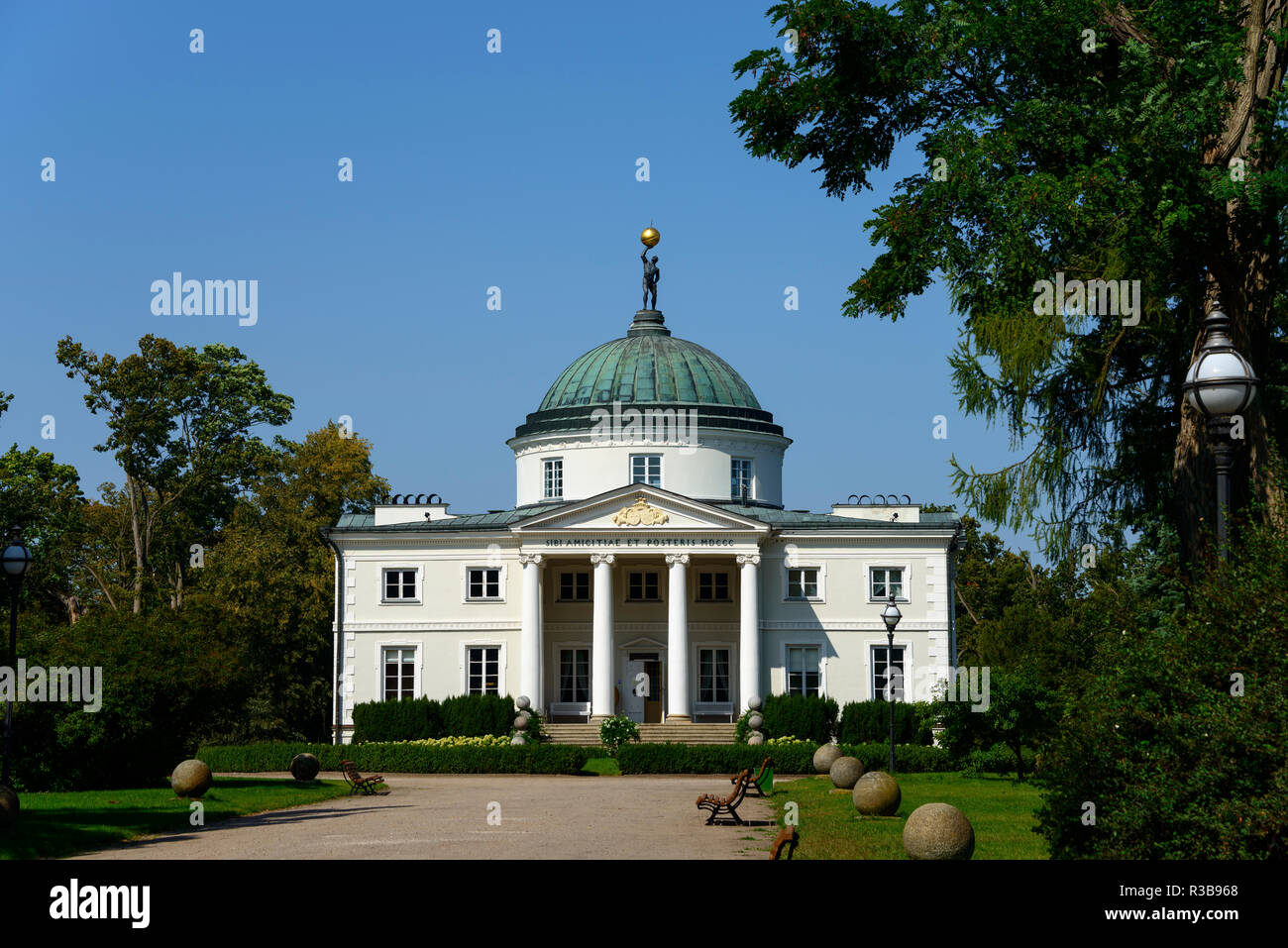 Lubostron Palace, Lubostron, Pomerania, Poland Stock Photo