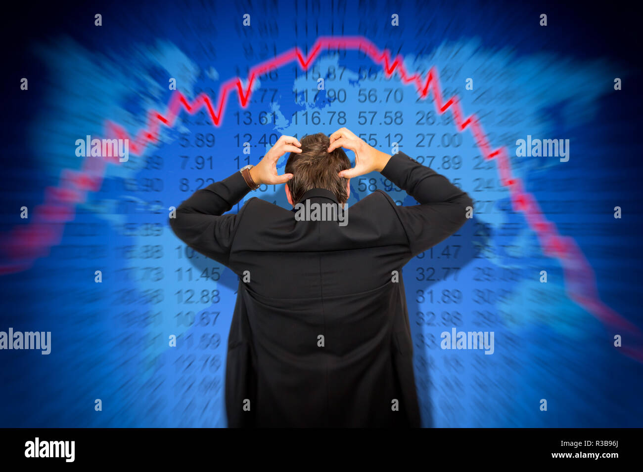 stock market crash! Stock Photo