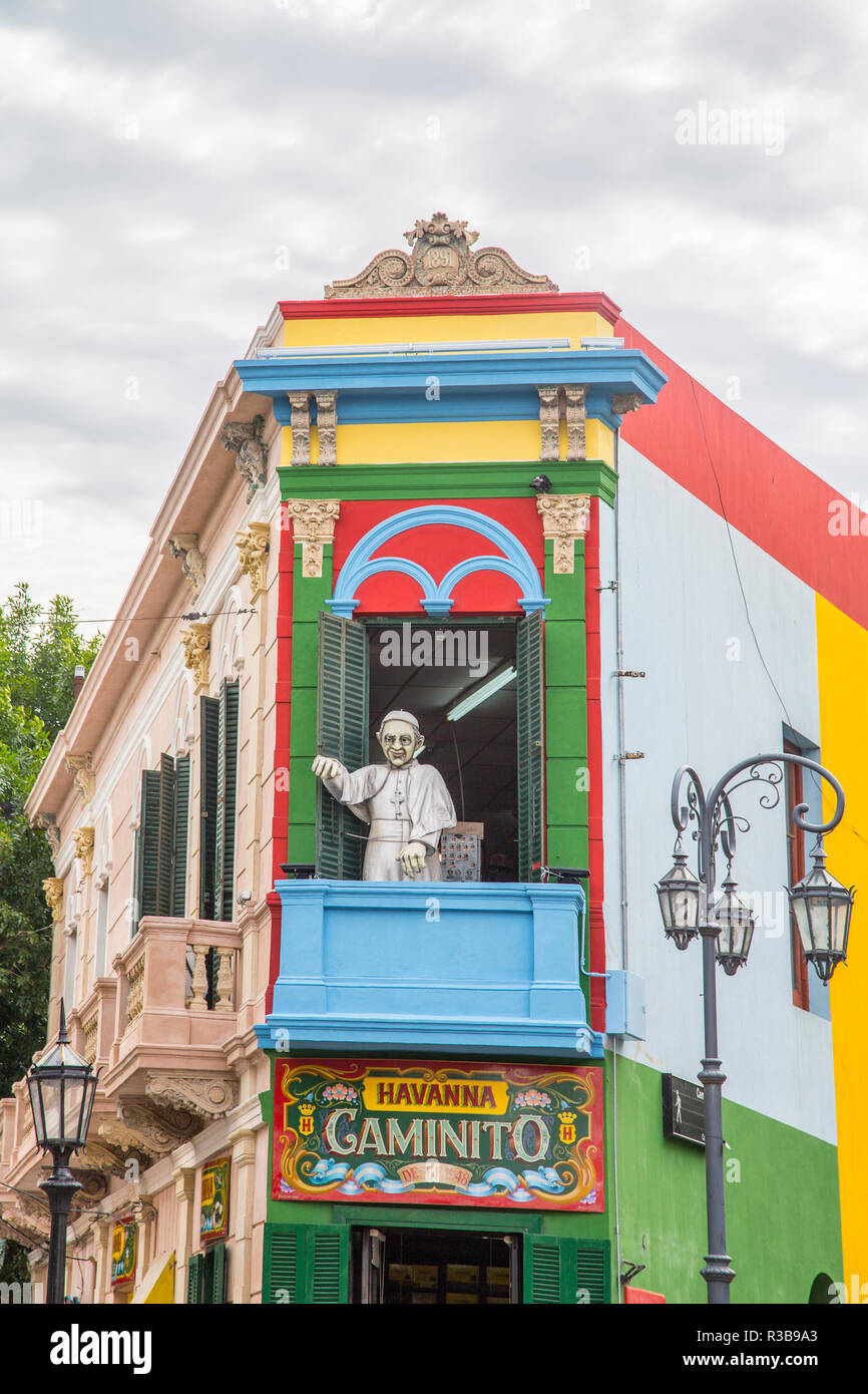 Pope's House in La Boca, Buenos Aires, Argentina Stock Photo