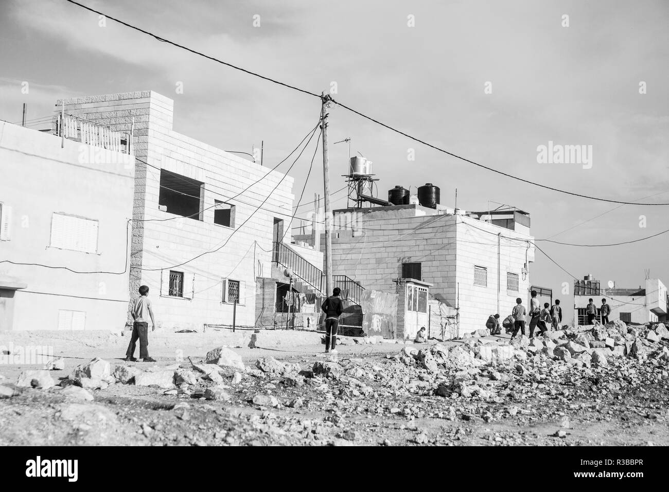 Poverty in Palestine Stock Photo