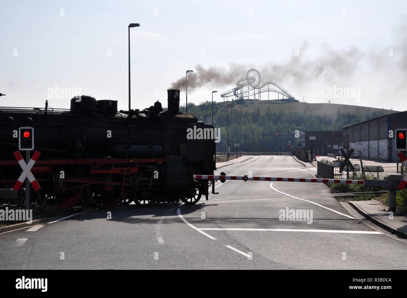 Memory of steam age in the Ruhr area with locomotive 38 2267 on 24.09.2016 in Duisburg - Germany. | usage worldwide Stock Photo