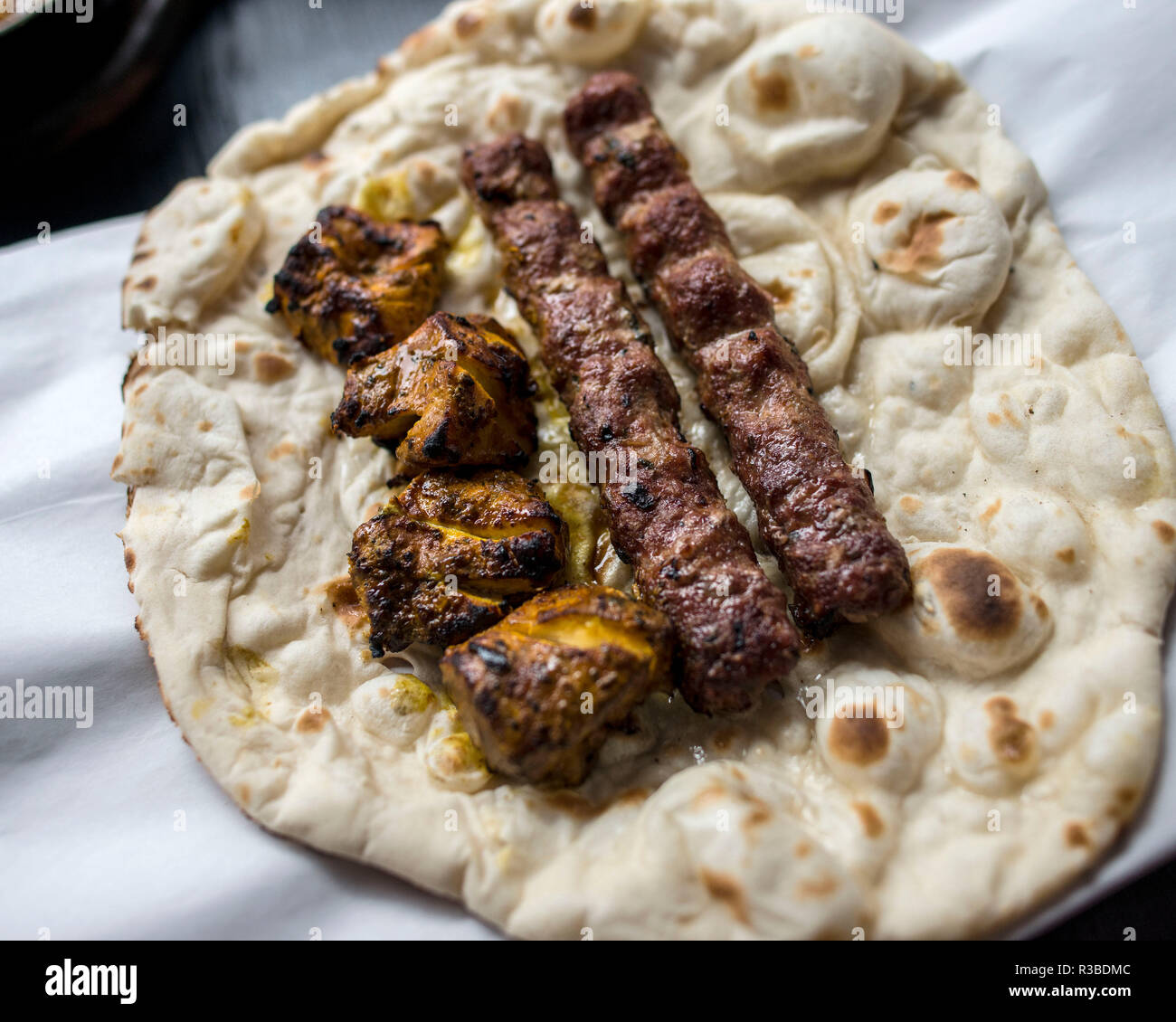 Indian Food, Curry and Kebabs Stock Photo Alamy