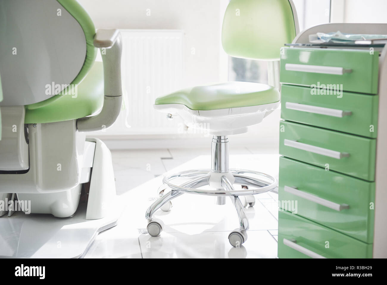 Dental Clinic Interior Design With Chair And Tools All Furniture