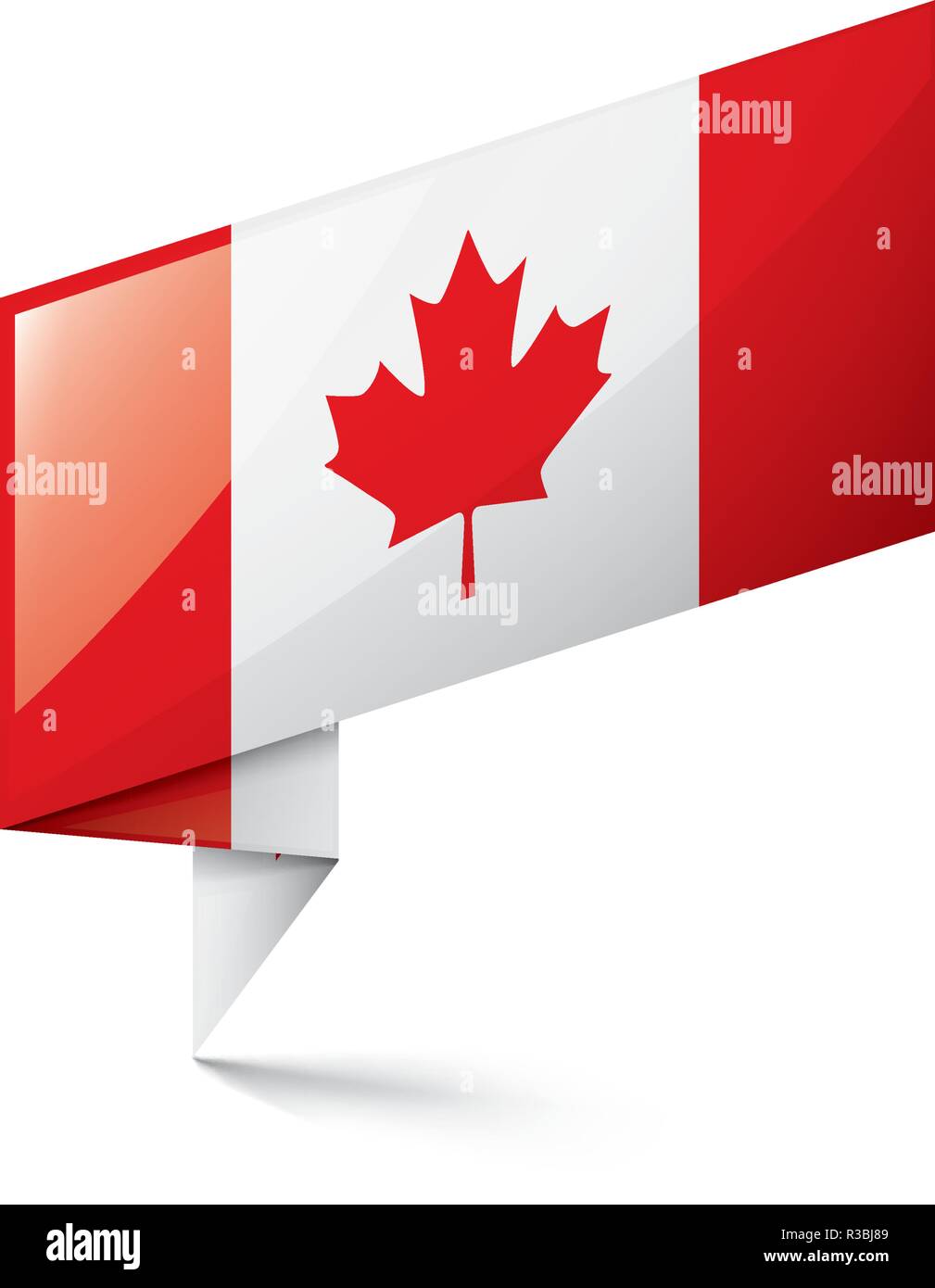 Canada flag, vector illustration on a white background Stock Vector ...