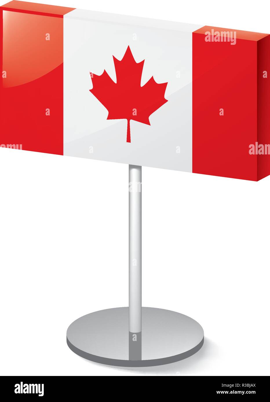 Canada flag, vector illustration on a white background Stock Vector ...