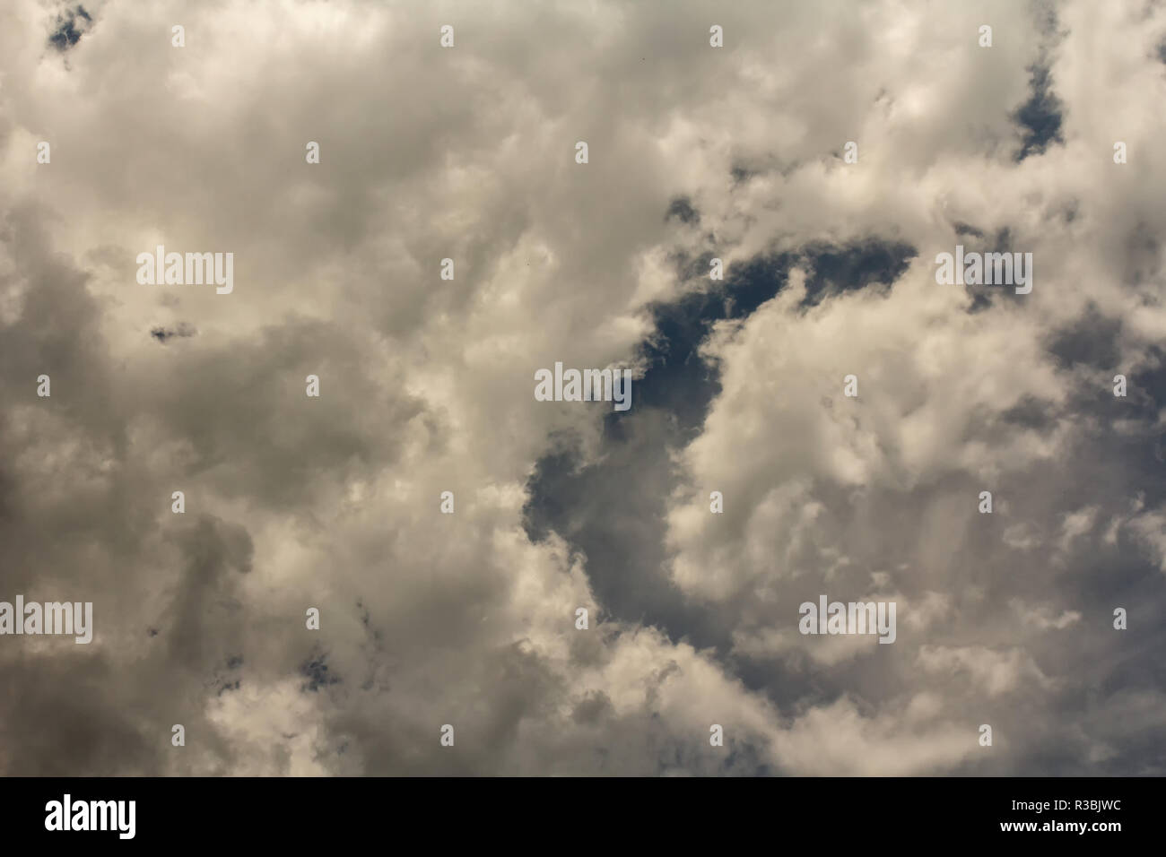 Dramatic sky with dark stormy clouds Stock Photo - Alamy