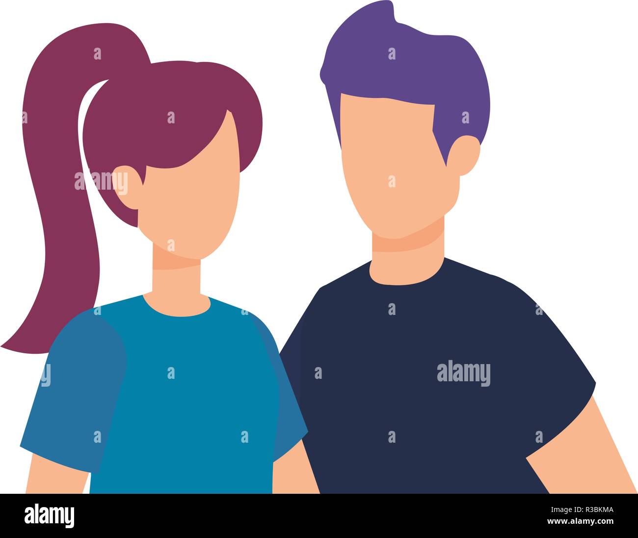 couple avatar characters icons Stock Vector Image & Art - Alamy