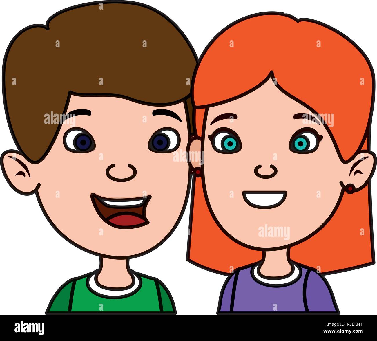 cute little kids couple Stock Vector Image & Art - Alamy