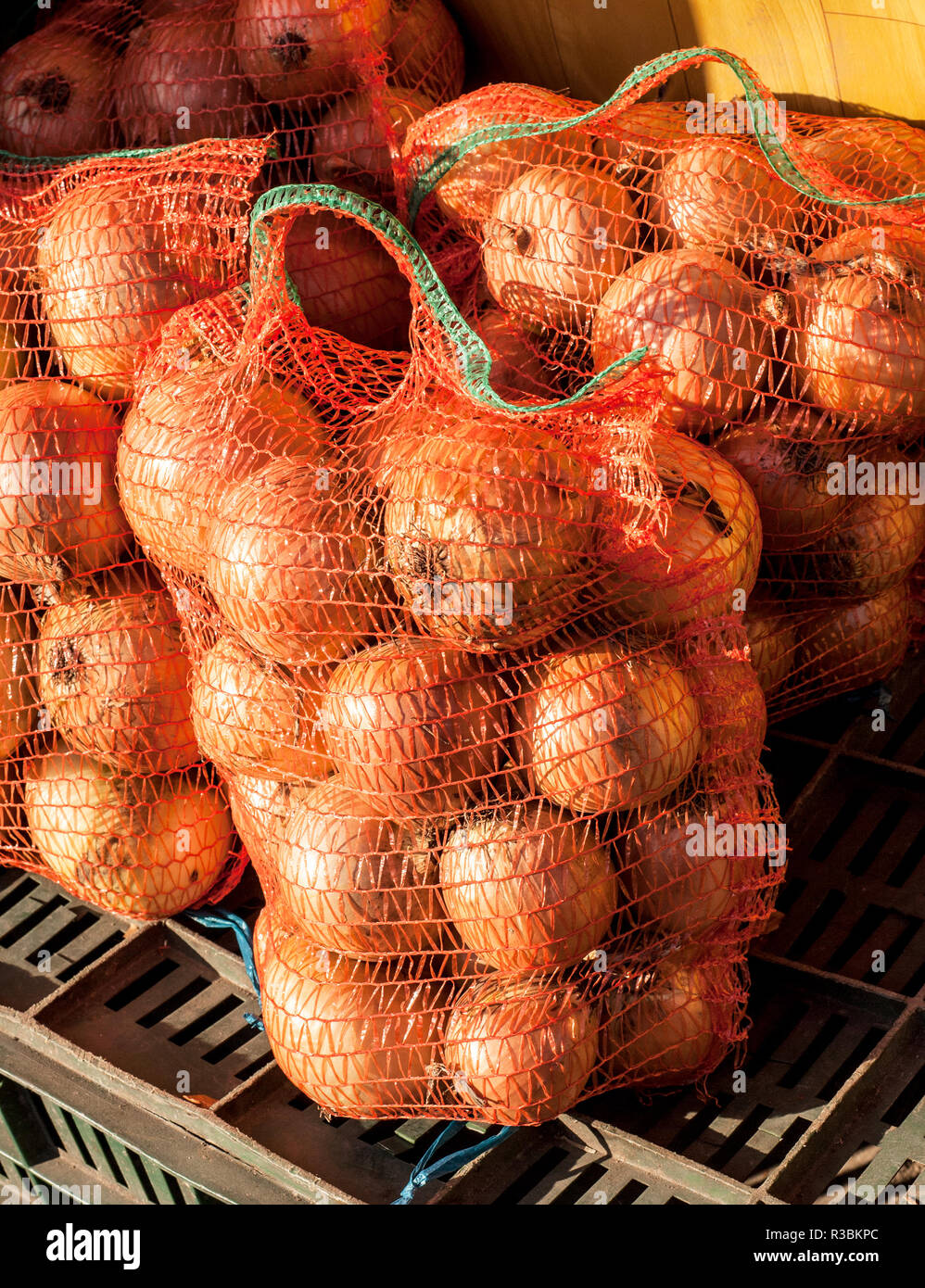 Bags of onions hi-res stock photography and images - Alamy