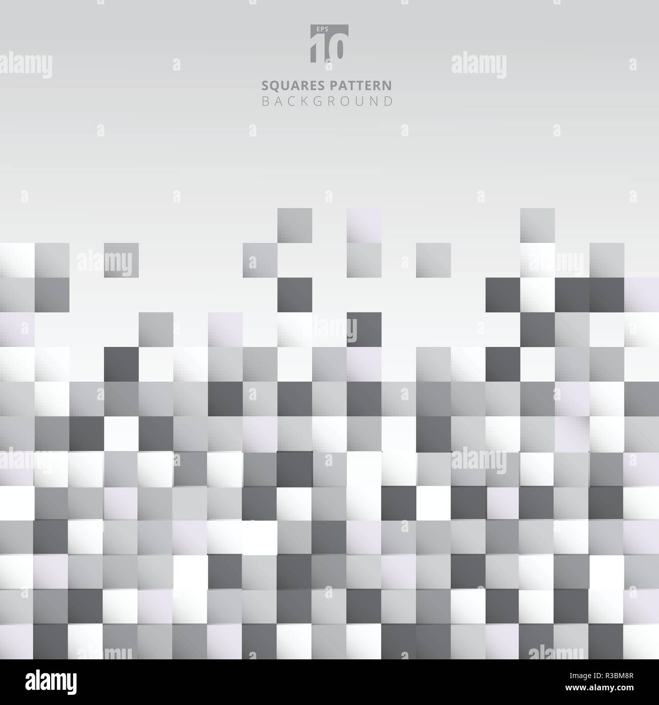 Vector texture white gray pixels Stock Vector Images - Alamy