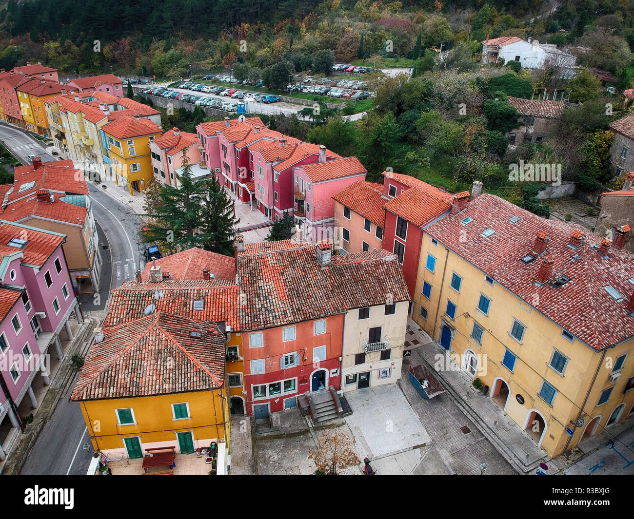 Labin old town, Istria Croatia Stock Photo