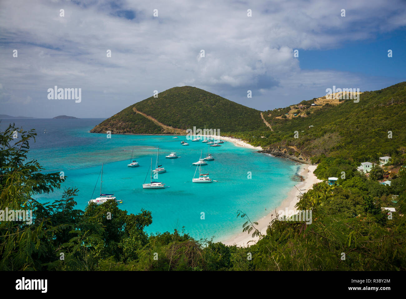 British Virgin Islands Jost Van Dyke White Bay Stock Photo
