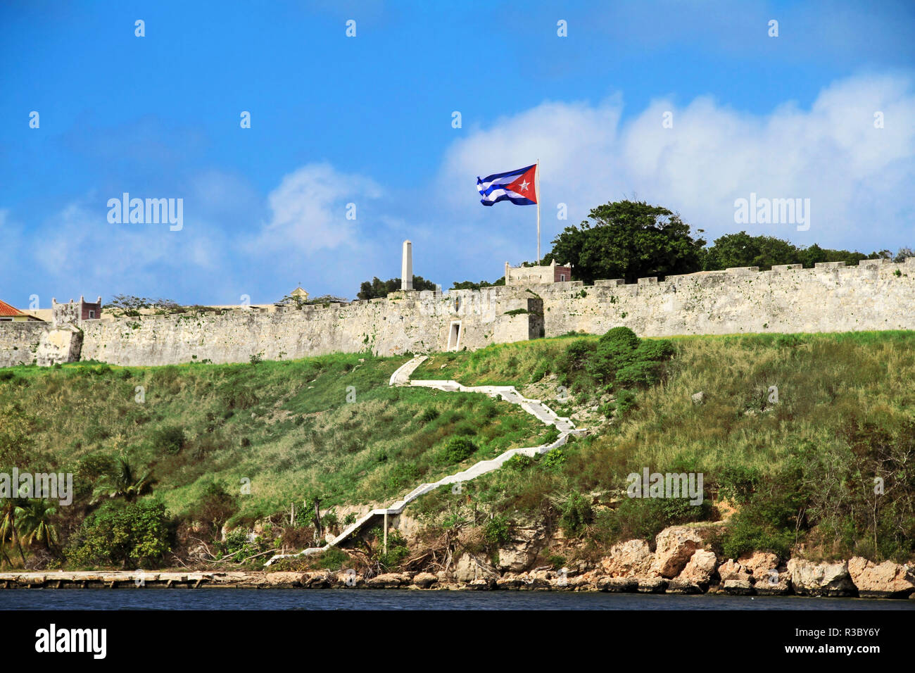 Morro Castle from Cabanas (Sunset), Havana, Cuba, El