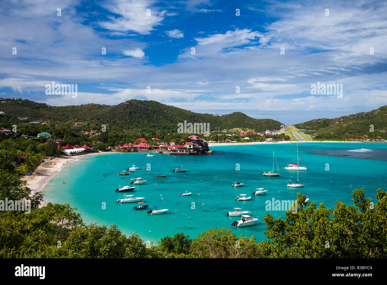 French West Indies, StBarthelemy. Baie de Saint Jean Stock Photo Alamy
