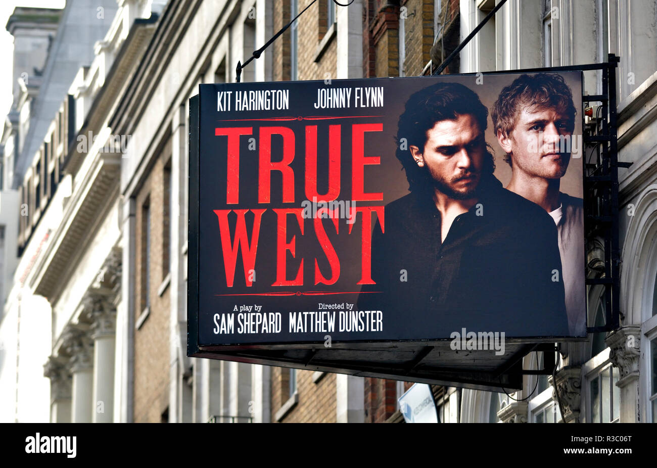 London, England, UK. 'True West' at the Vaudeville Theatre, the Strand. Play by Sam Shepard, starring Kit Harrington and Johnny Flynn, starting 23rd N Stock Photo