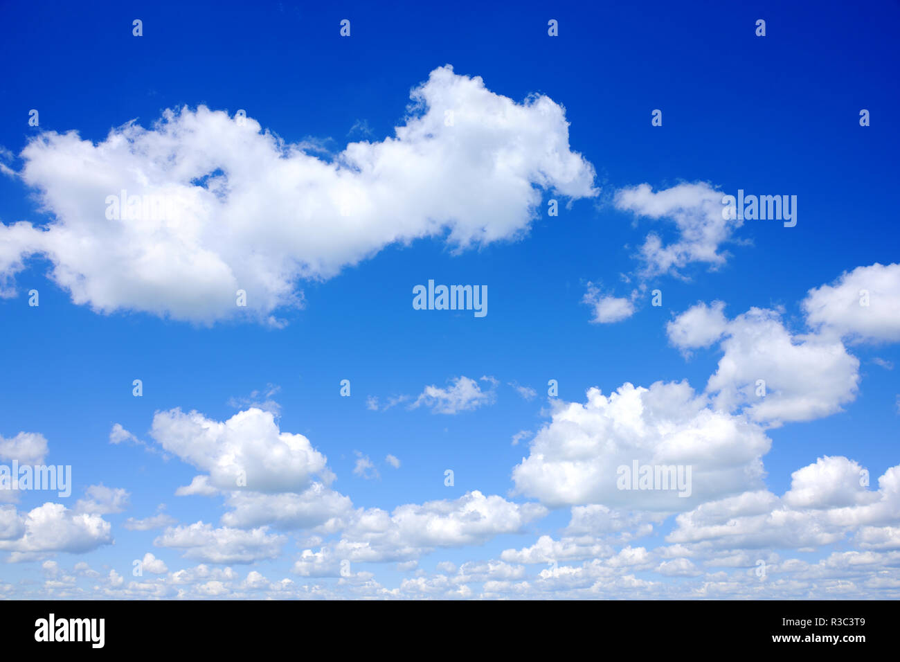 Cloudscape - Blue sky and white clouds Stock Photo - Alamy