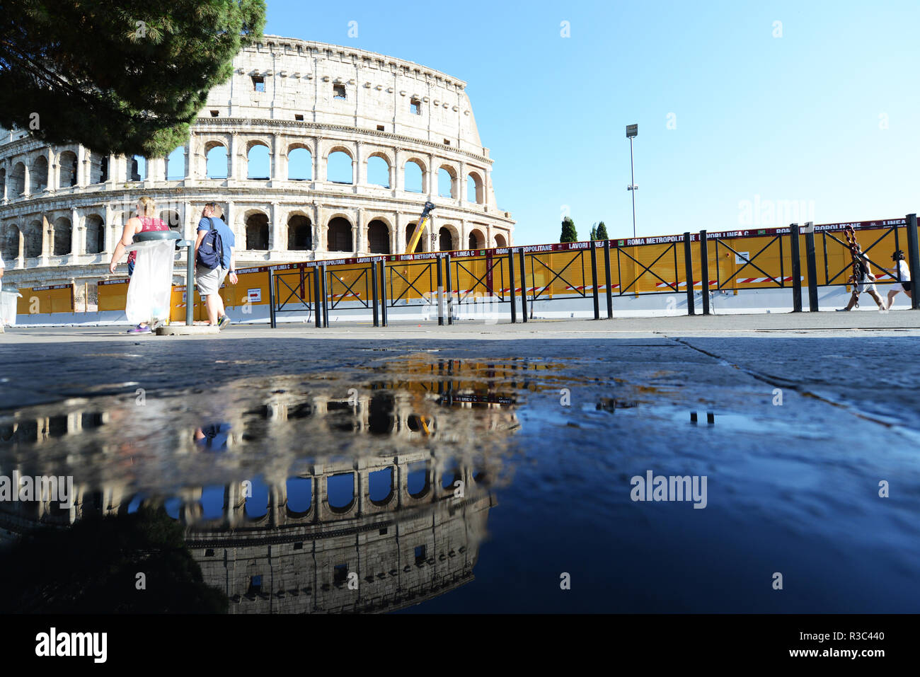 The Colosseum in Rome. Stock Photo