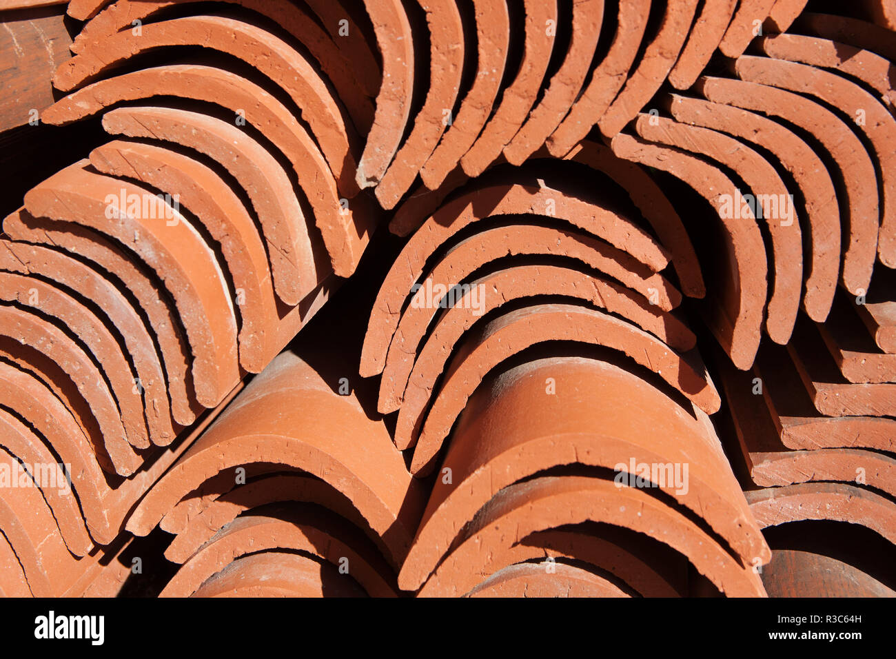 spanish roof tiles Stock Photo Alamy