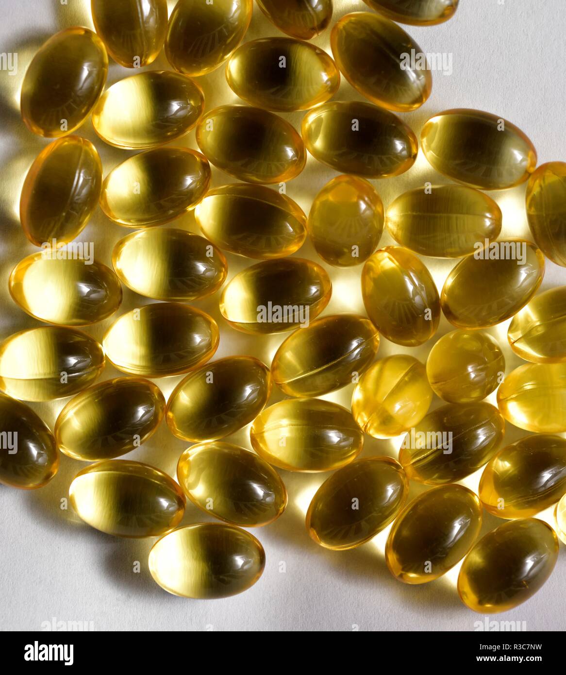 Seven seas cod liver oil omega 3 fish oil plus capsules Stock Photo - Alamy