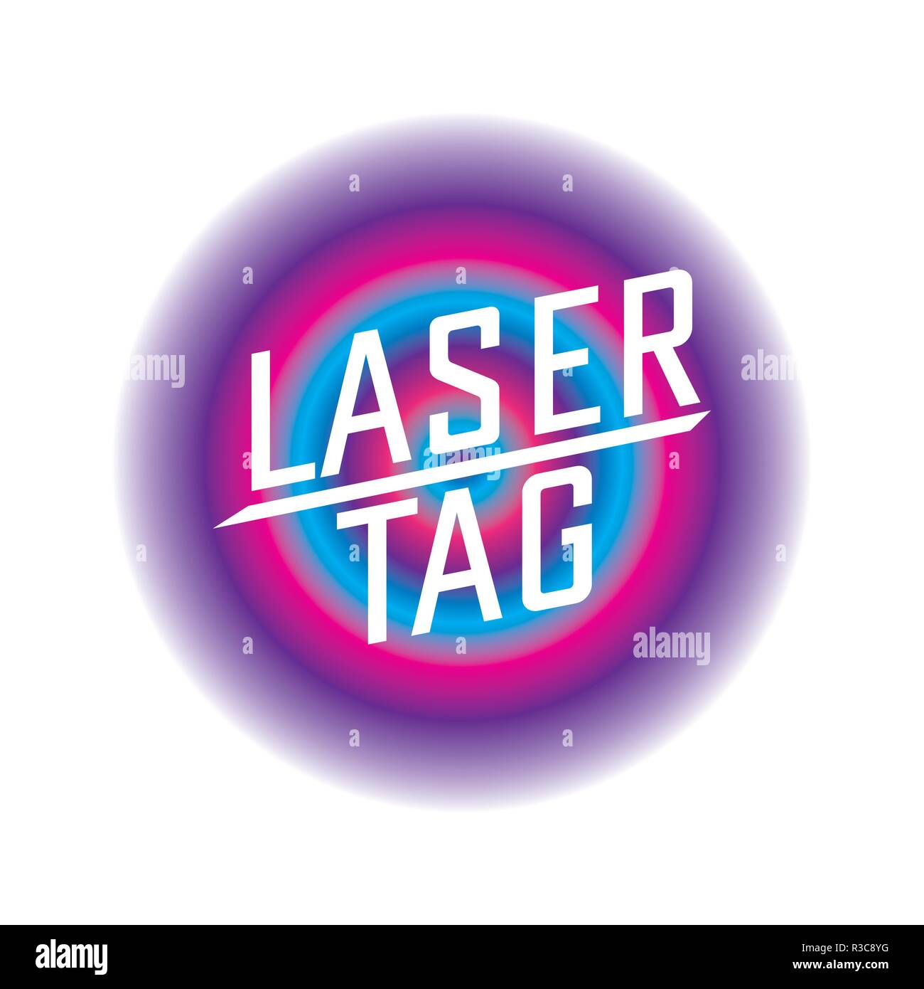 vector logo for laser tag and airsoft Stock Vector