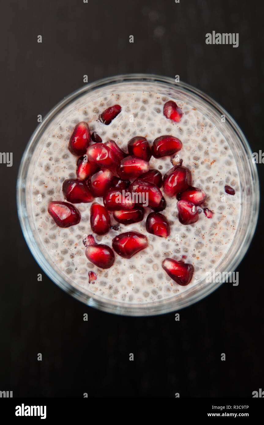 Healthy chia pudding Stock Photo Alamy