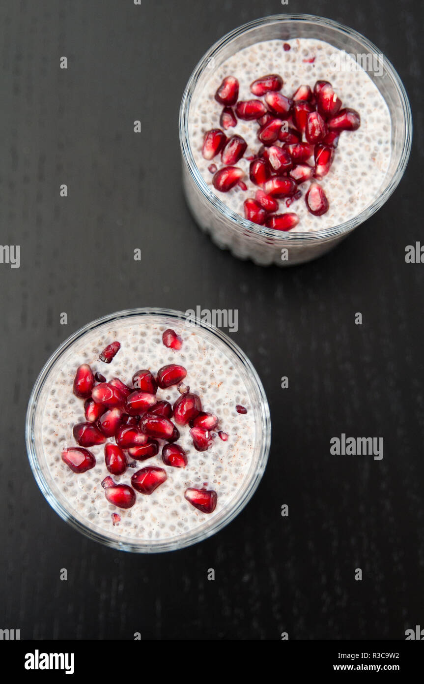 Healthy chia pudding Stock Photo Alamy