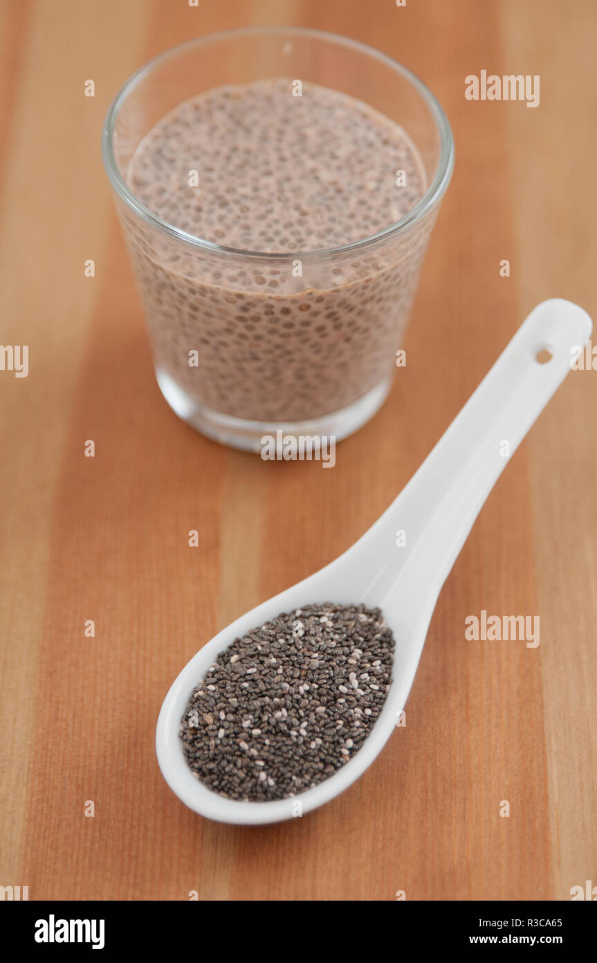 Healthy chia pudding Stock Photo Alamy