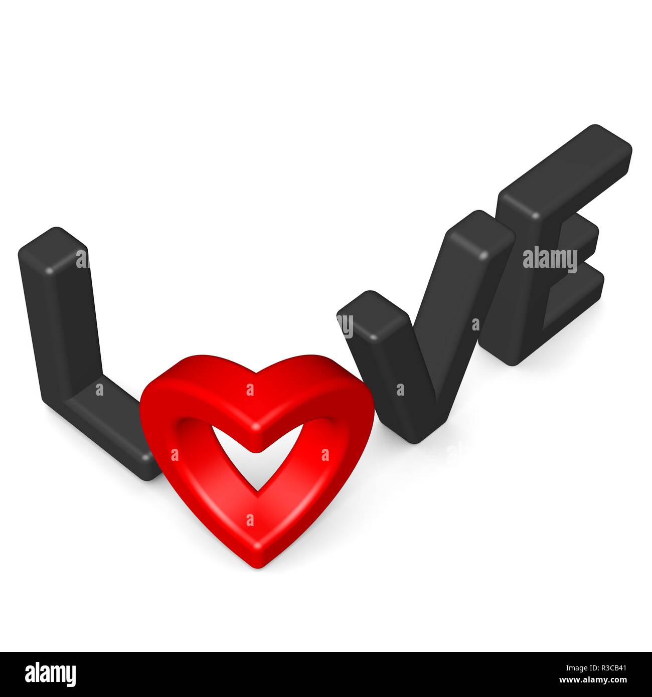 lettering love forms heart 1 Stock Photo