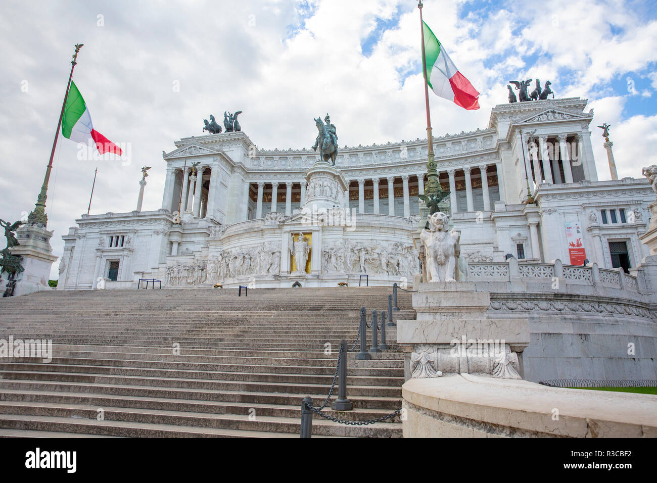 Vittorio Rome The Vittorio Emanuele II Monument which is also known as Altare della ...