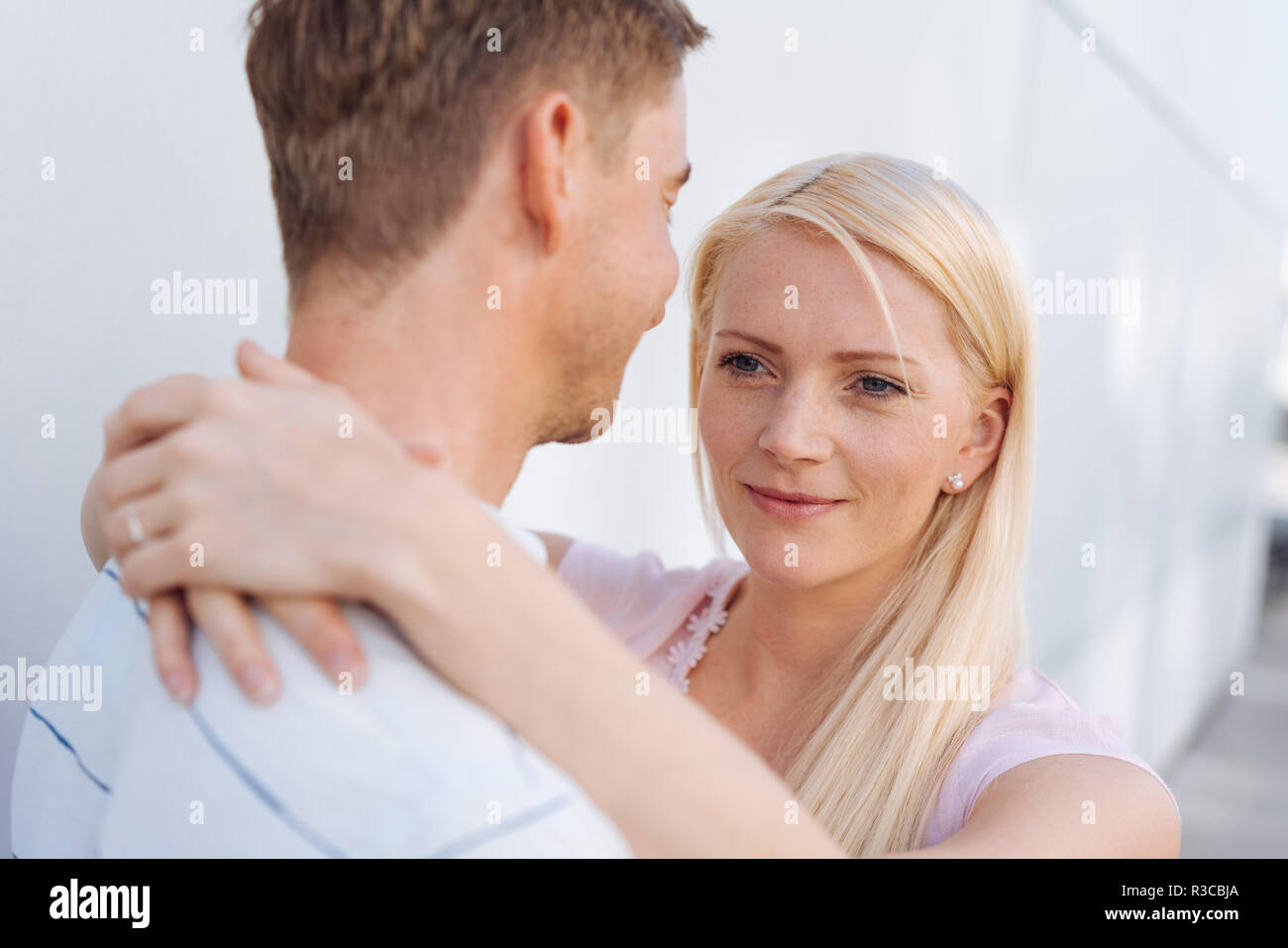 Hug around the neck hires stock photography and images Alamy