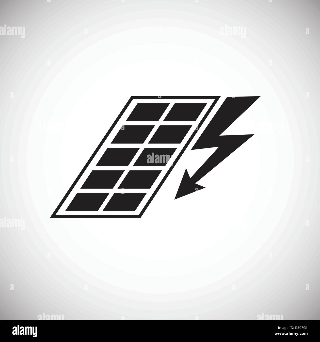 Sun panel source on white background icon Stock Vector Image & Art - Alamy
