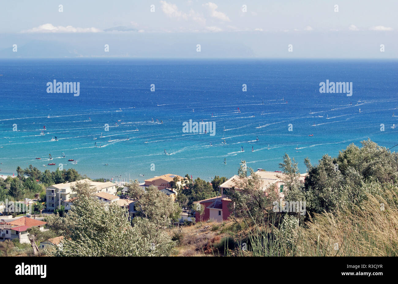 surf paradise vassiliki - lefkada,greece Stock Photo