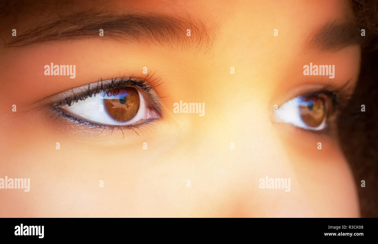 sensitive eyes Stock Photo
