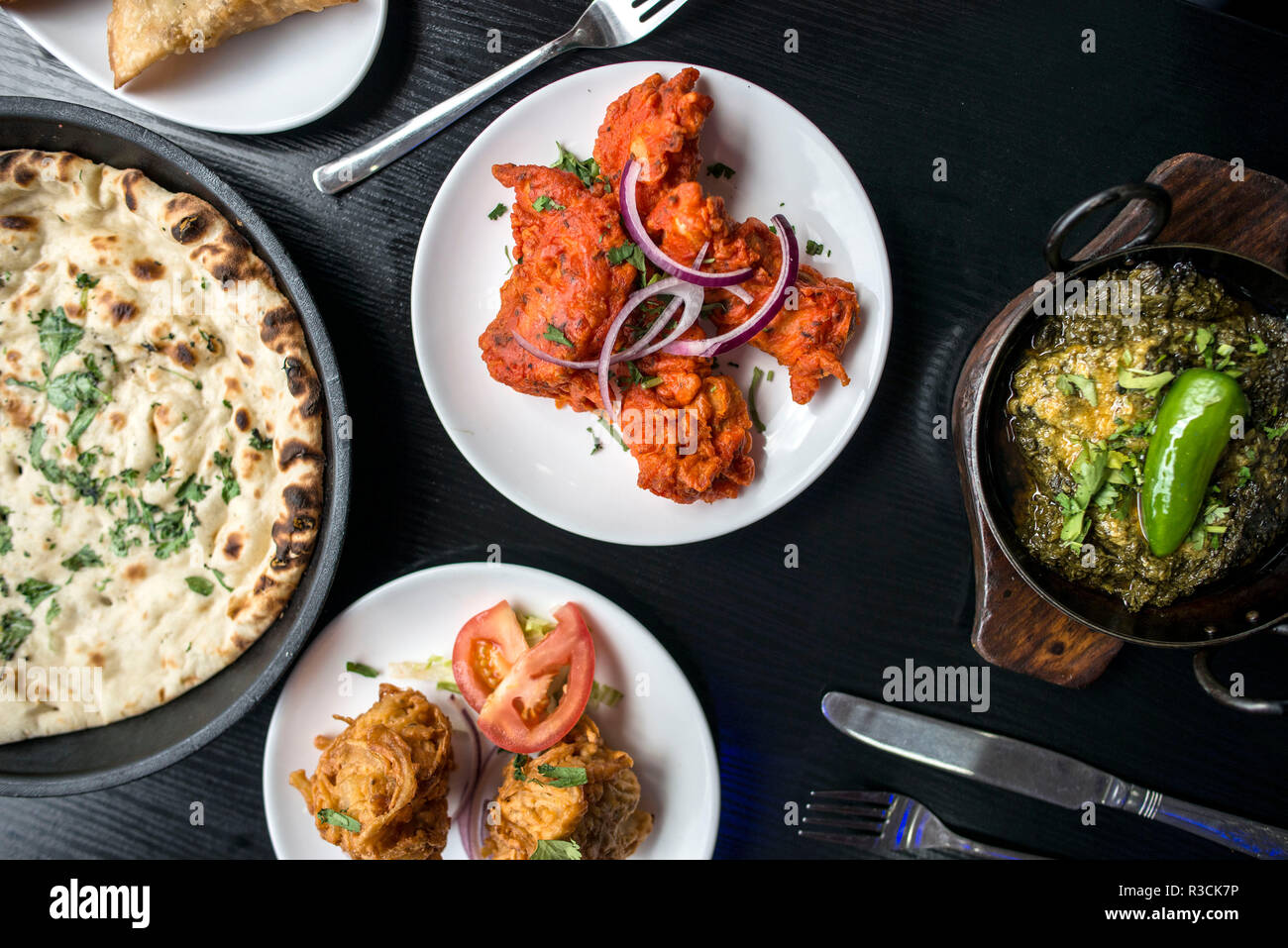 Indian Food, Curry and Kebabs Stock Photo Alamy