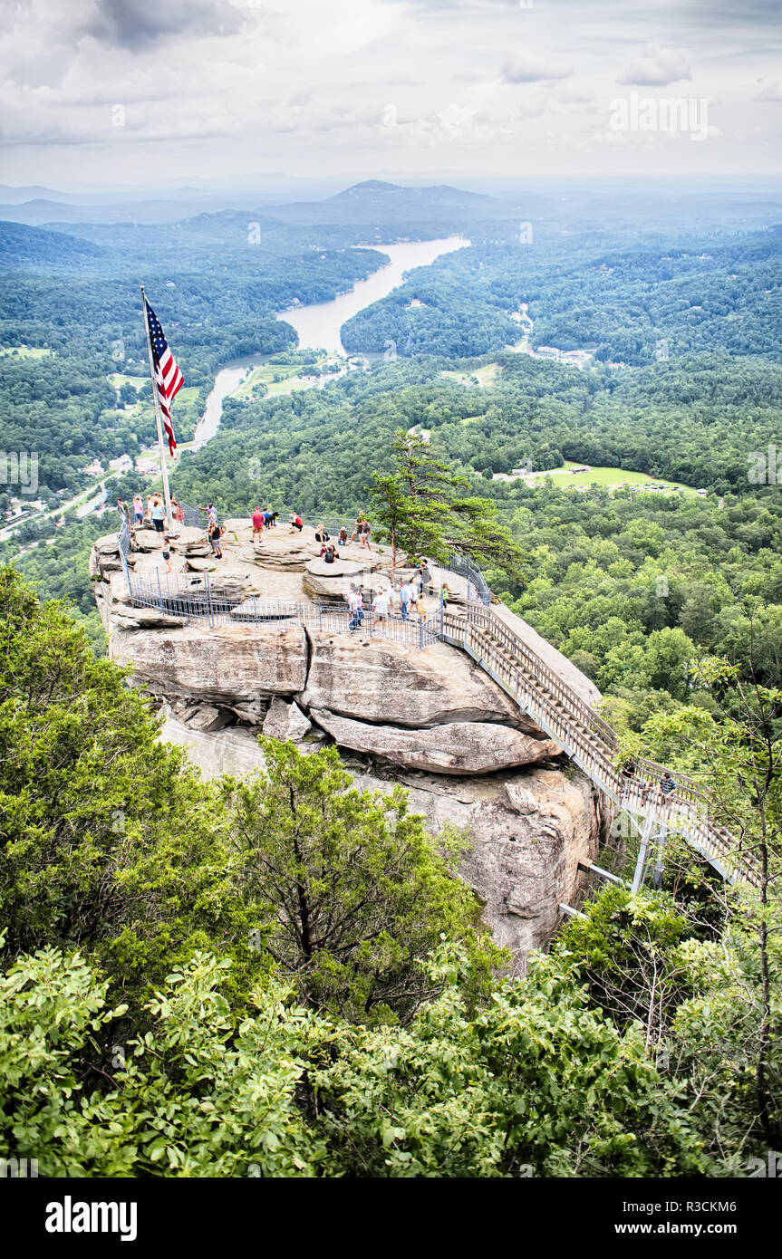 Chimney rock american flag hi-res stock photography and images - Alamy