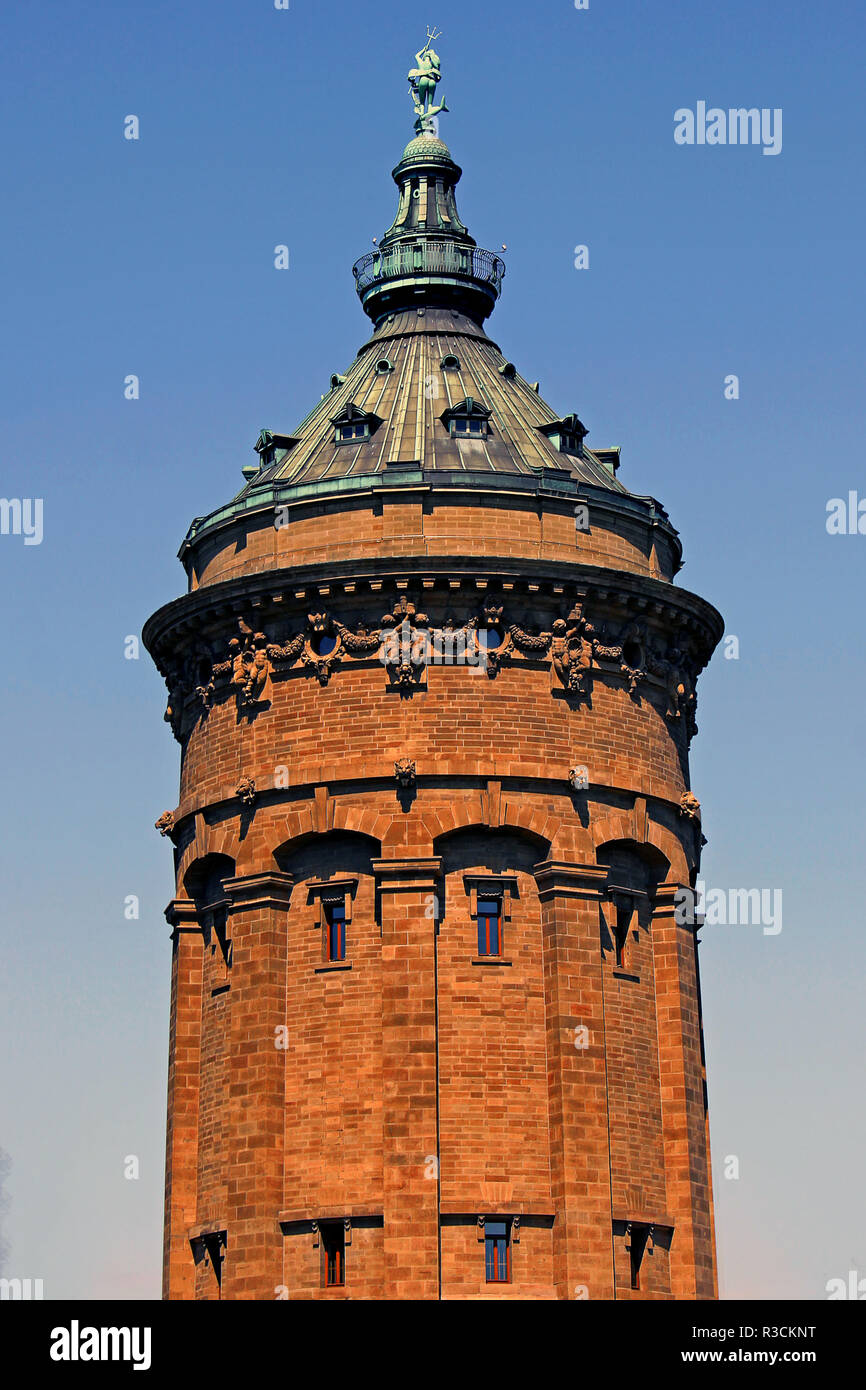 the mannheim water tower Stock Photo - Alamy